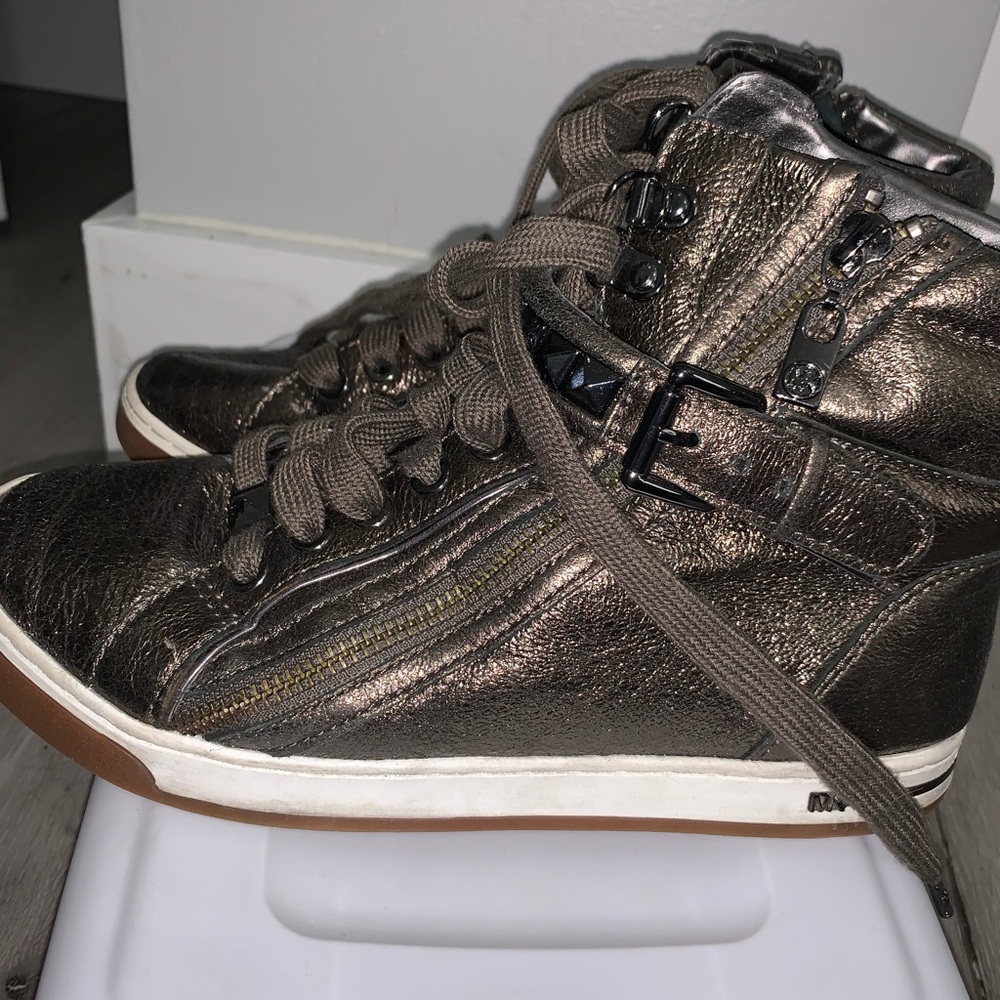 Michael Kors Metallic High Top Sneakers